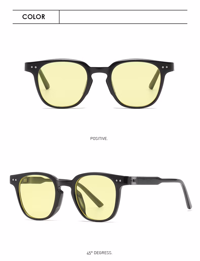 New Ins Style Detachable Anti Ultraviolet Small Red Black Frame Tr90 Glasses UV Resistant Wholesale Sun Shade Fashion Polarized Sunglasses for Women Mens