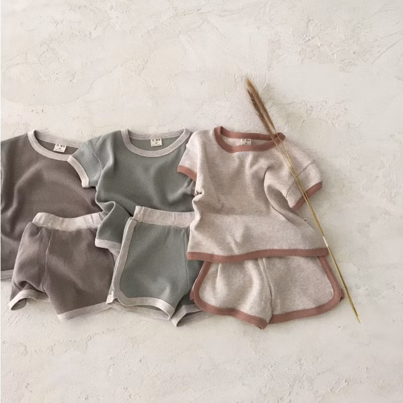 Cotton Children′s Suit Apparel T Shirt Suit Children′s Suit Wear with Customized Logo