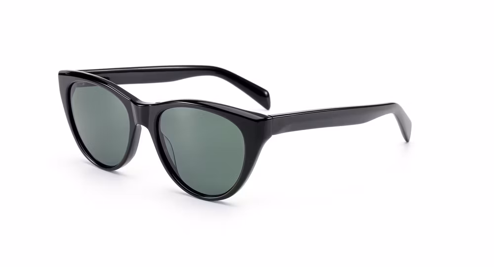 2024 OEM New Arrival High Quality Hot Sale Cat Eye Transparent Acetate Frame PC Lens UV400 Fashion Sunglasses