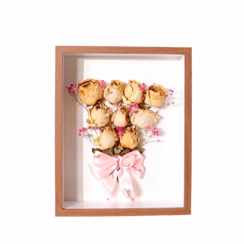 Promotion Gift Modern Style Heart Shape Children Wooden Photos Frame for Kids