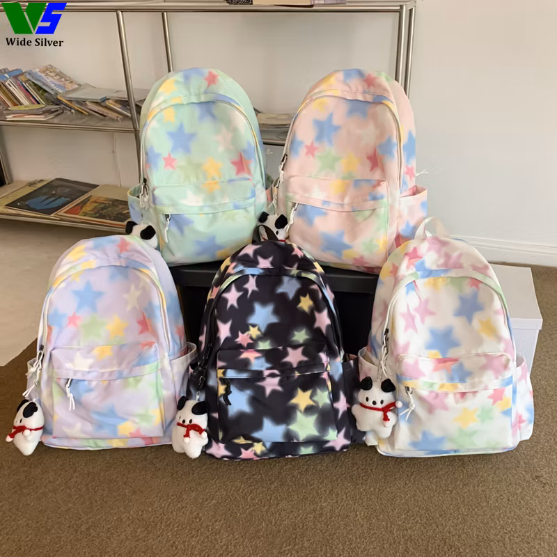 Wide Silver New Product Beautiful Schoolbags for Girls Unique Kids 2024