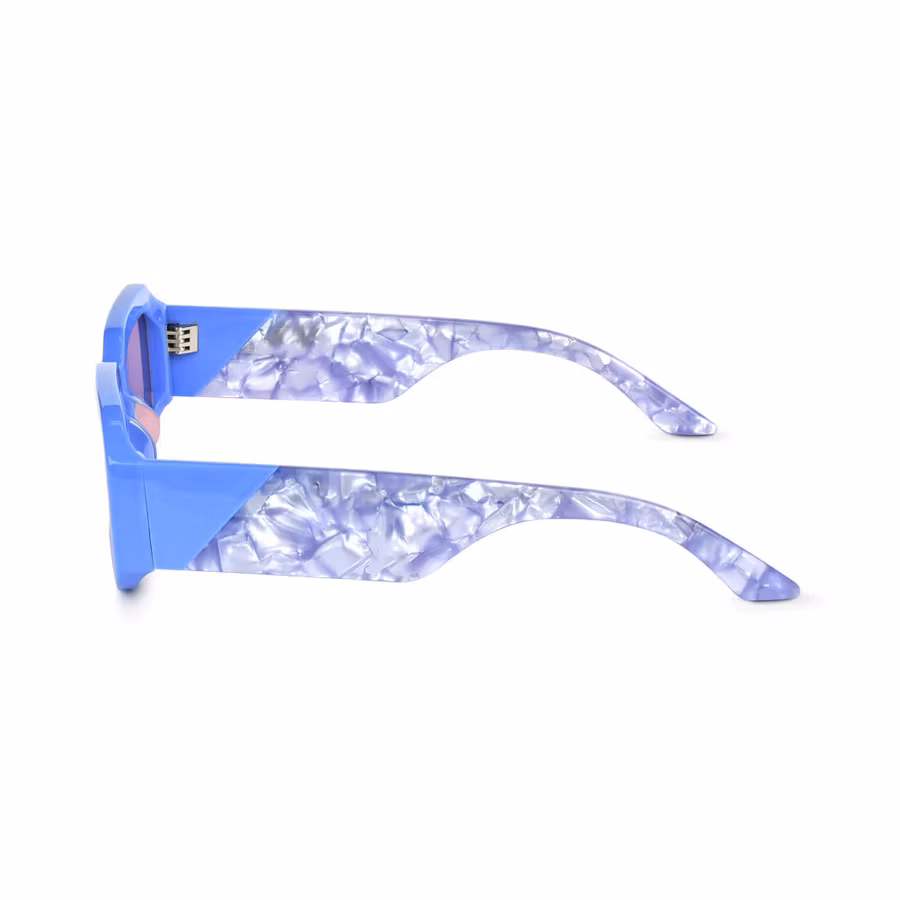 Yeetian Funky Ladies Girls Lavender Design Frames Italian Mazzucchelli Acetate Sunglasses