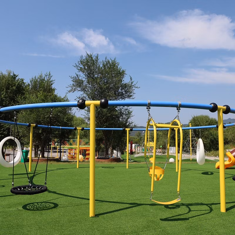 2024 Hot Sale Outdoor Metal Swing Set Child and Baby Toddler