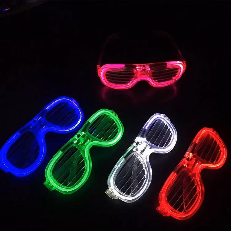 Wholesale Glow Dark Party Favors LED Smart Luminous Flashing Plastic Light up Glasses for Kids or Adult