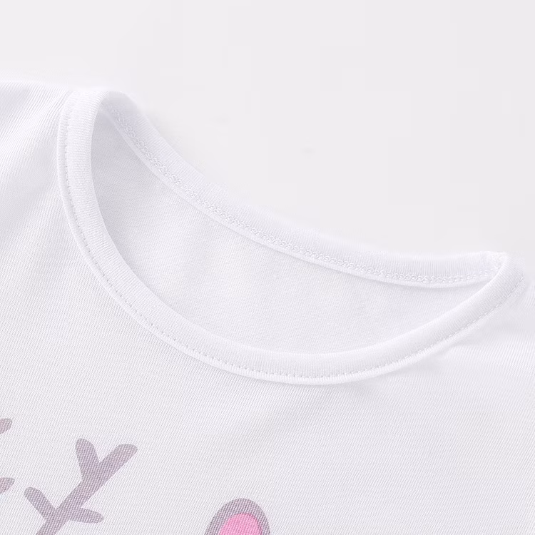 Autumn and Winter Children′s Clothing Long -Sleeved Top Cartoon Print Round Neck Girl Wear Cotton Shirt