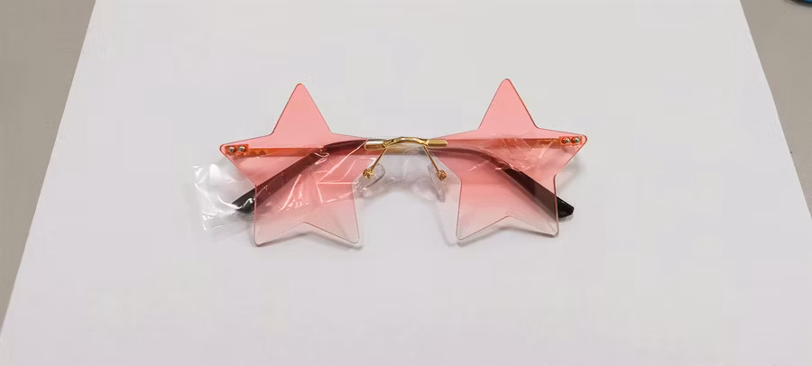 Star Shaped Sunglasses UV Protection Cheap Pink Girls Plastic Promotion Ladies Sunglasses