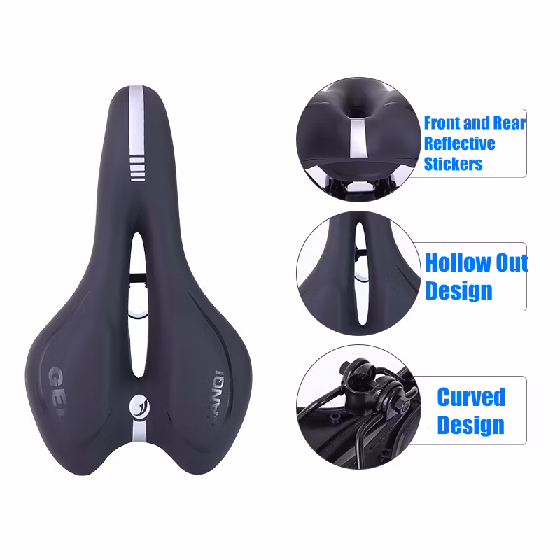 Bike Seat Comfort Bike Saddle with Memory Foam Breathable Soft Bicycle Cushion