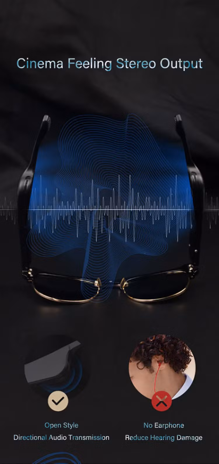2021 Fashion Polycarbonate Glasses Frames Kids Smart Glasses Smart Eye Glasses Sunglasses