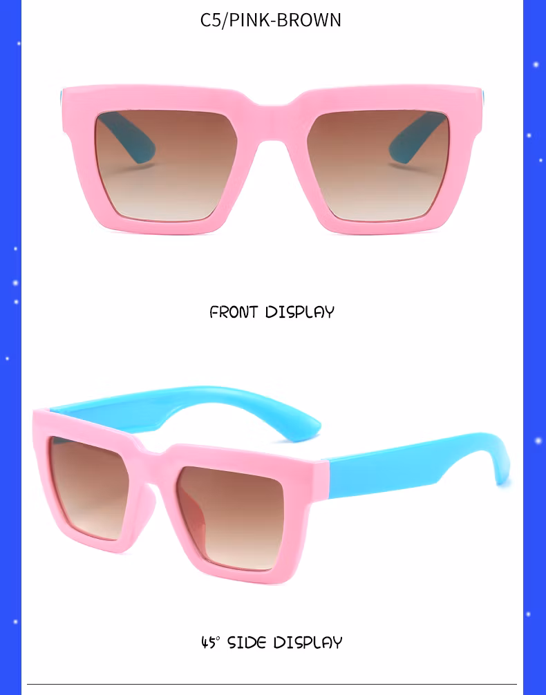 Factory Custom Versatile Fashion Hot Direct Sales Cute Cartoon Newest Boys Girls Children Eyeglasses Kids Sunglasses