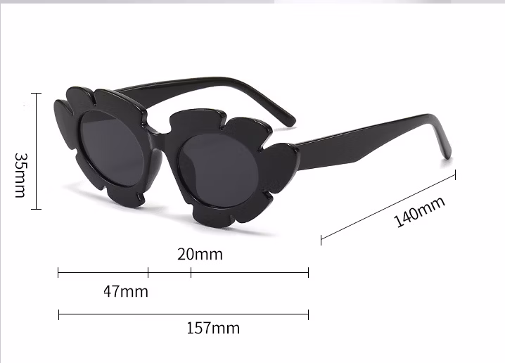 New Sunflower Flowers Funny Sunglasses Cat-Eye Sunglasses European and American Personality Holiday Style Party Sunglasses