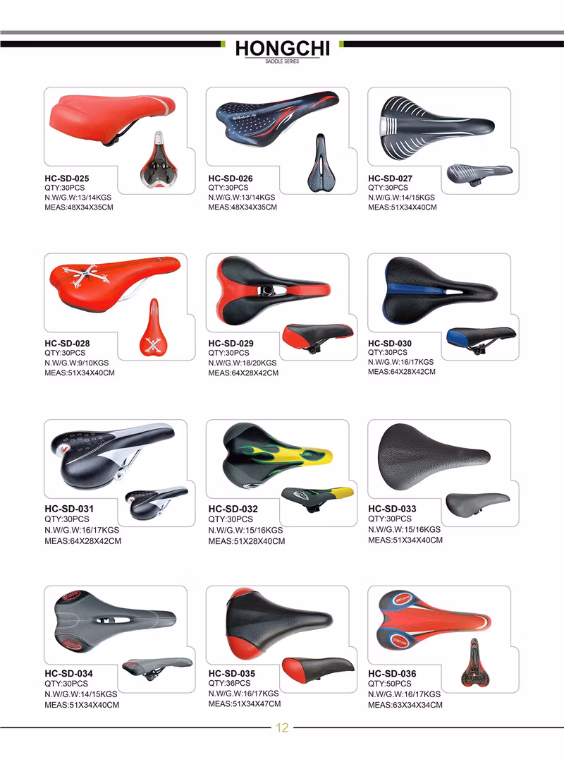 All Kids of Saddles for MTB City Bike and Kids Bike