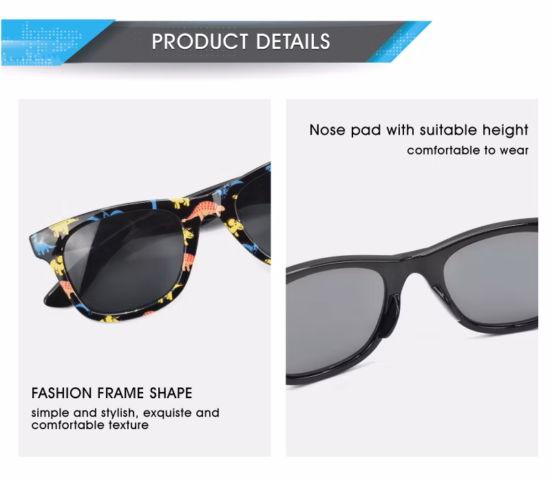Pilot Optics Children Fashion Customization 2023 OEM Bulk Sunglasses