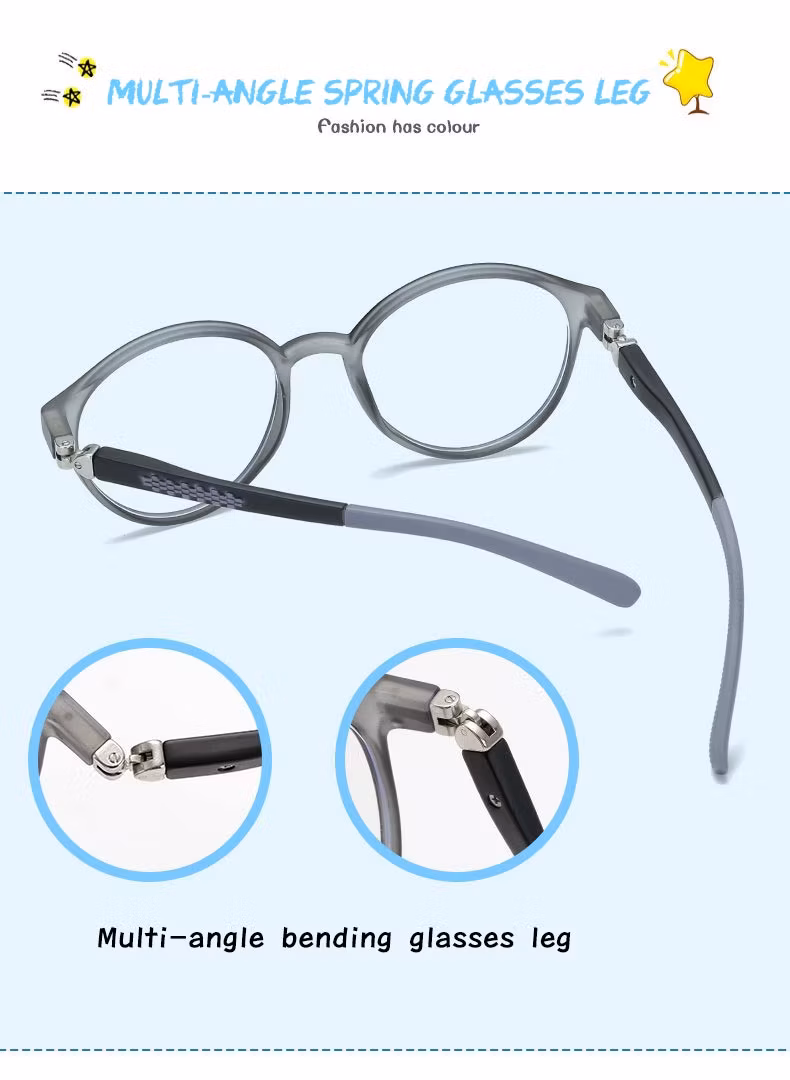 Newest Fashion Trend Factory Customization 360-Degree Rotatable Glasses Frame Boys Girls Kids Children Anti-Blue Glasses