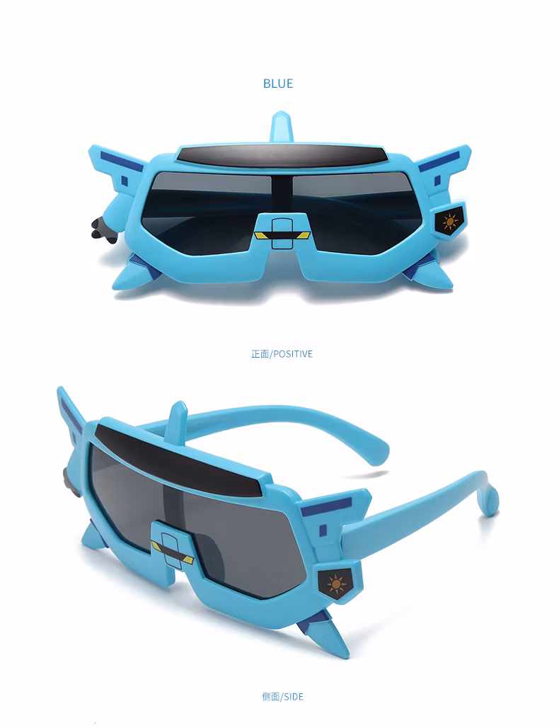 New Children′s Girls Fashion Sunglasses UV Protection Robot Cute Cartoon Sunglasses Baby Sunglasses