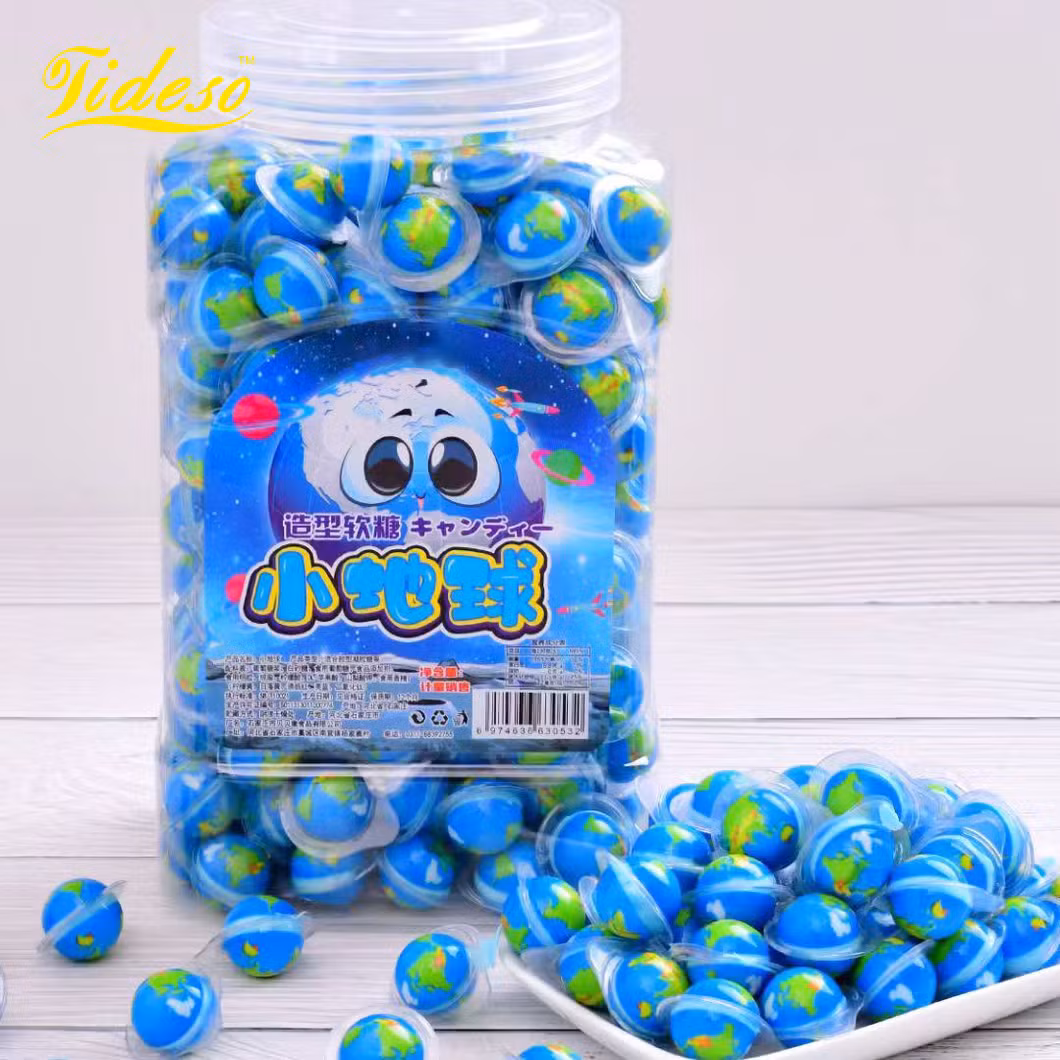 2024 New Trend Custom 4D Popping Gummy Candy 200PCS Halal Sweet Mini Eyeball Gummies in Fruity Flavor Fruit Ball Shape for Kids