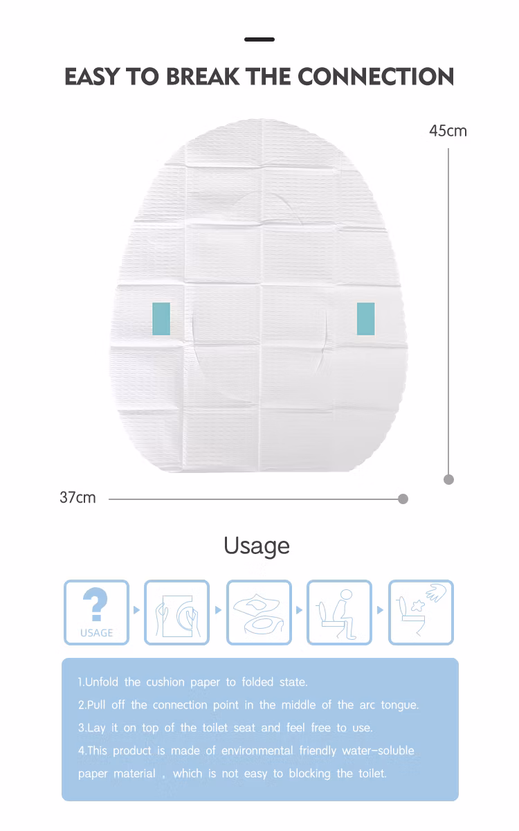 Toilet Seat Covers Disposable for Kids Toddler Flushable Toilet Covers Travel Pack Waterproof Potty Training Liner Pads Extra Large Foldable Toilet Covers