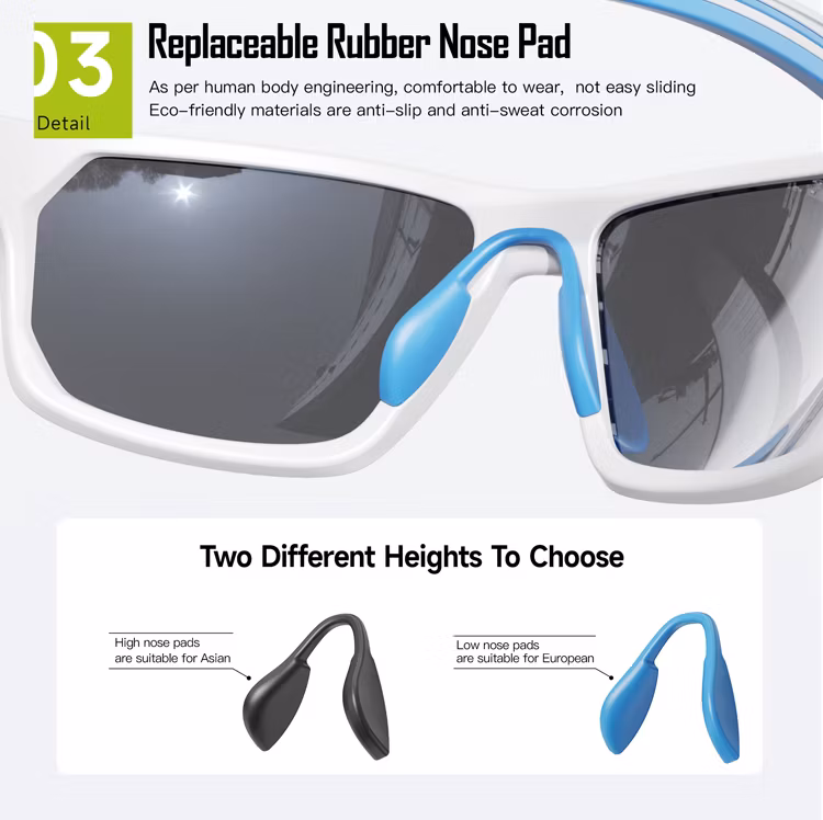 Sport Polarized Fishing Sunglasses Custom Logo UV400 Protection Sun Glasses for Hiking and Running