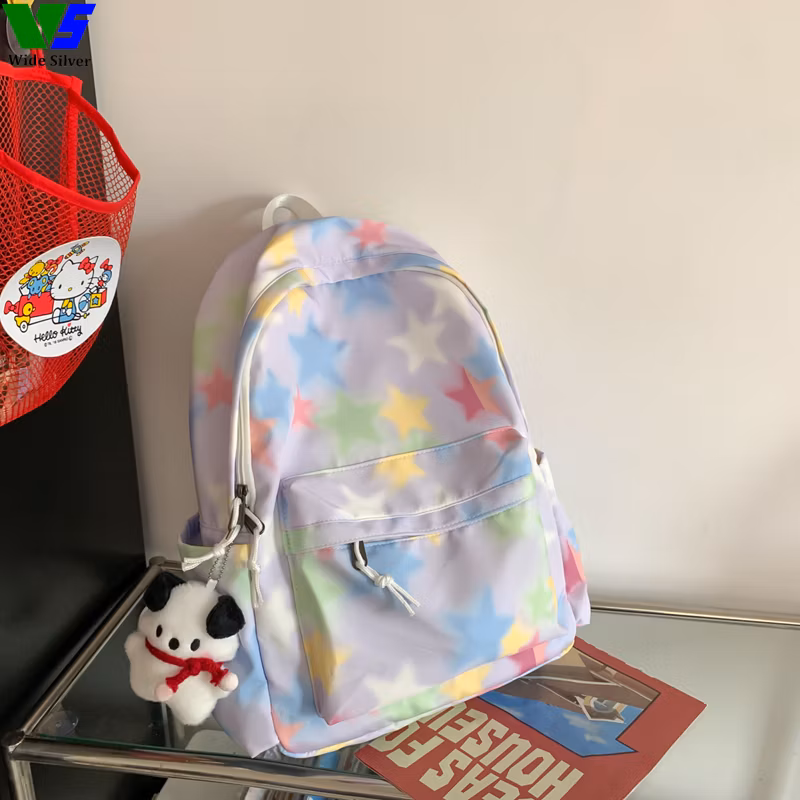 Wide Silver New Product Beautiful Schoolbags for Girls Unique Kids 2024