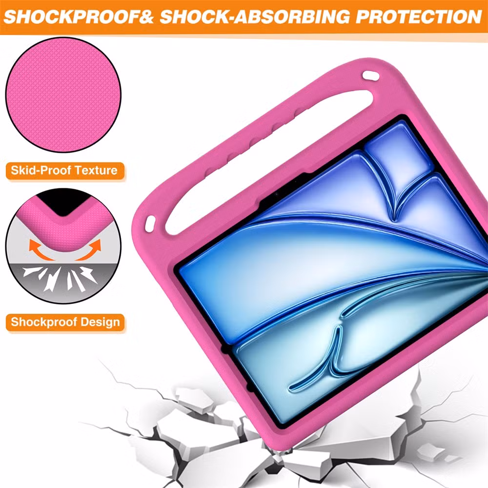 EVA Shockproof Tablet Case for iPad Air 11 2024 M2 Protective Stand Case