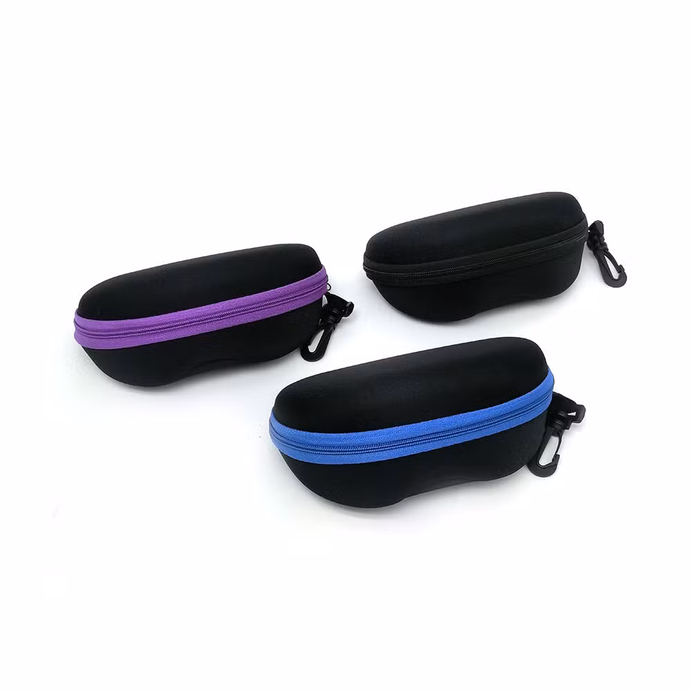 Inno-E014 Manufacturer Wholesale Crush-Resistant EVA Box with Color Zipper for Sunglasses and Optical Glasses, Custom Logo Eco-Friendly