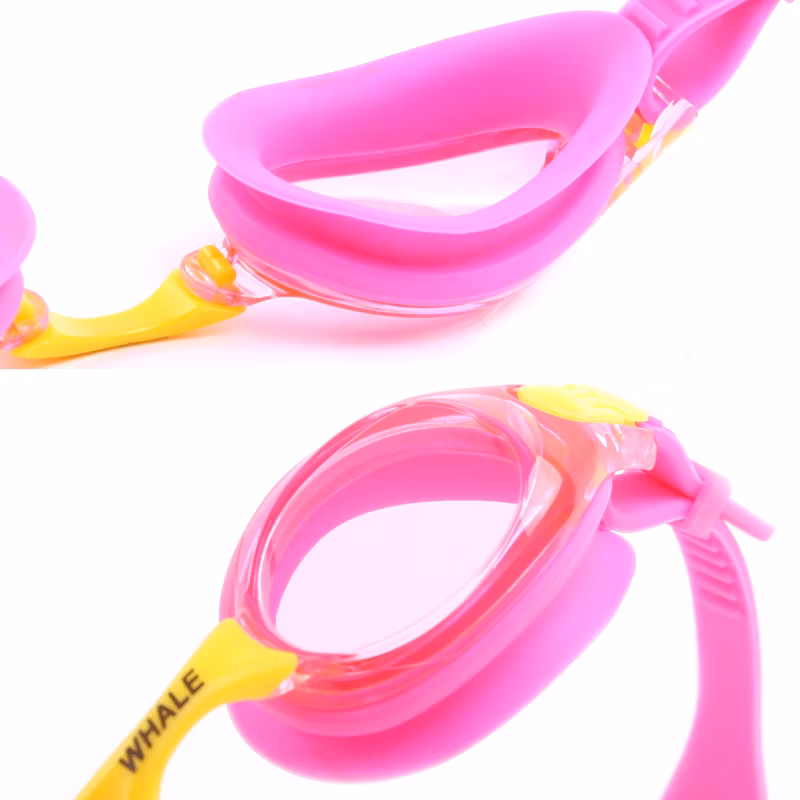 Summer Pool Colorful Children Soft Silicone Swimming Goggles for Junior