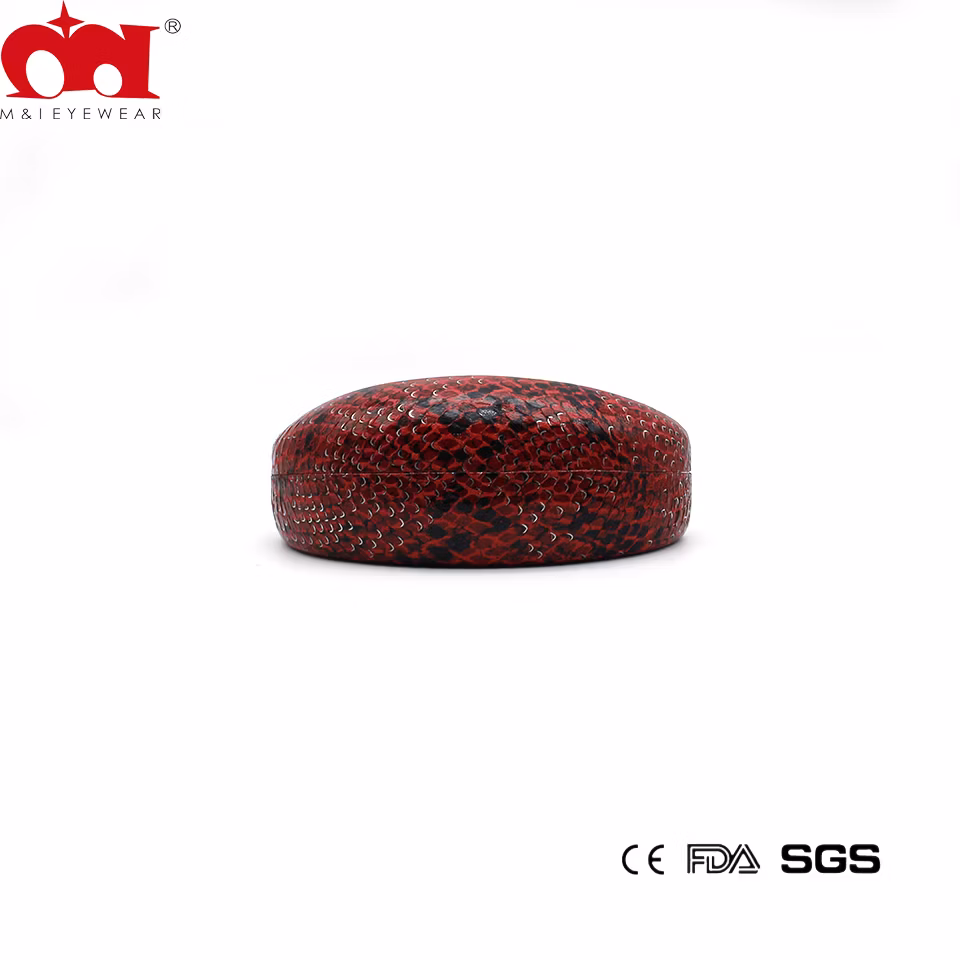 Wholesale Unbreakable Snakeskin Grain Two Color Fashion Sunglasses Case