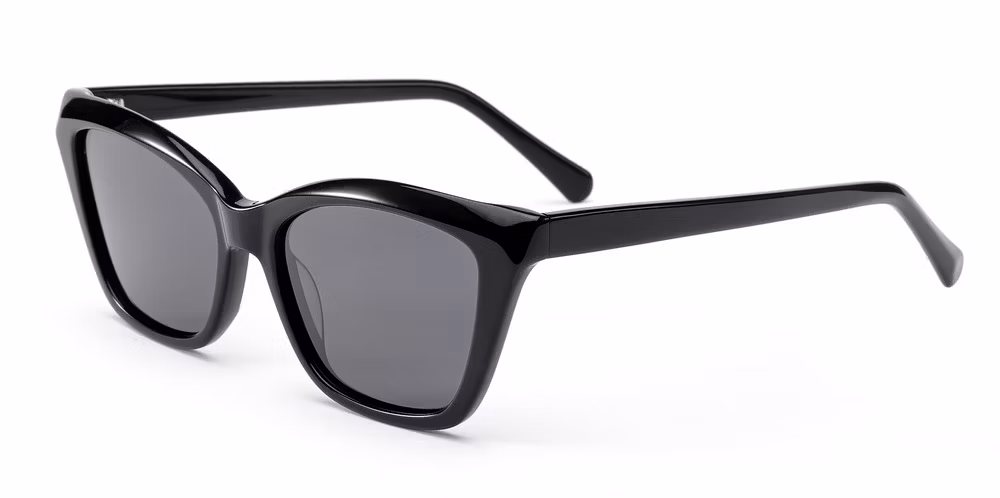 2024 New Arrival High Quality Hot Sale Oversize Cat Eye Acetate Frame PC Lens UV400 Fashion Sunglasses