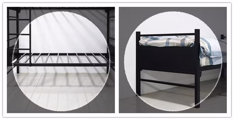 Children Dormitory Iron Detachable Beds Double Over Twin Steel 3 Tiers Metal Kids Triple Bunk Bed Frame