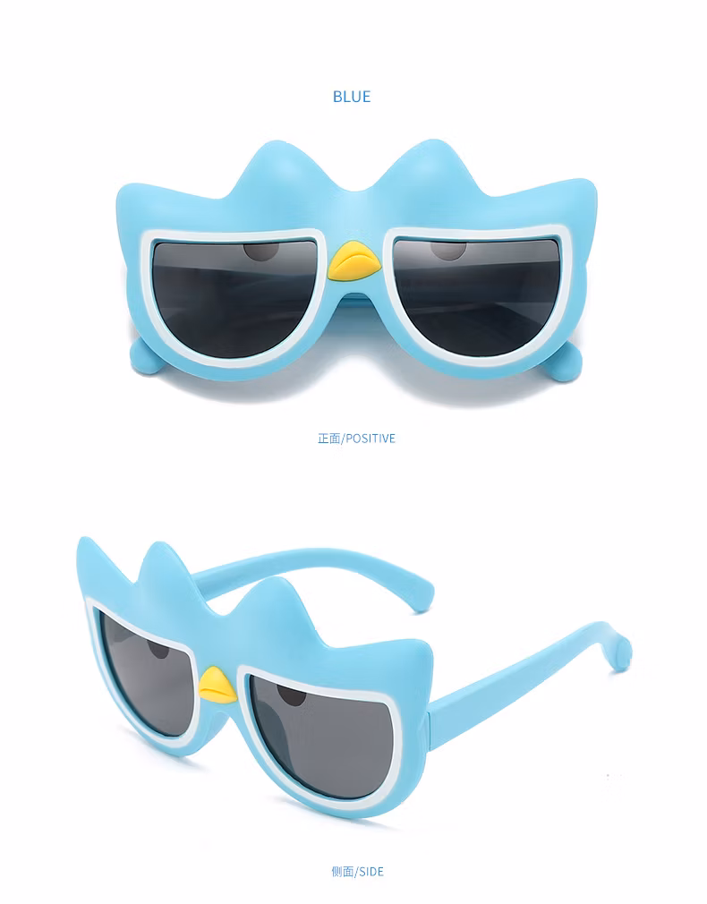 New Fashion Children′s Sunglasses UV Sunglasses Kids Cartoon Cute Sunshade Sunscreen Glasses