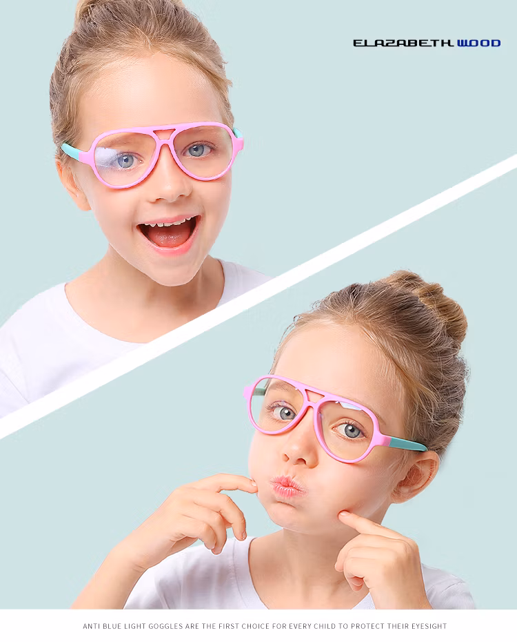 Customized Brand Kids Anti Blue Light Glasses Computer Gaming Glasses