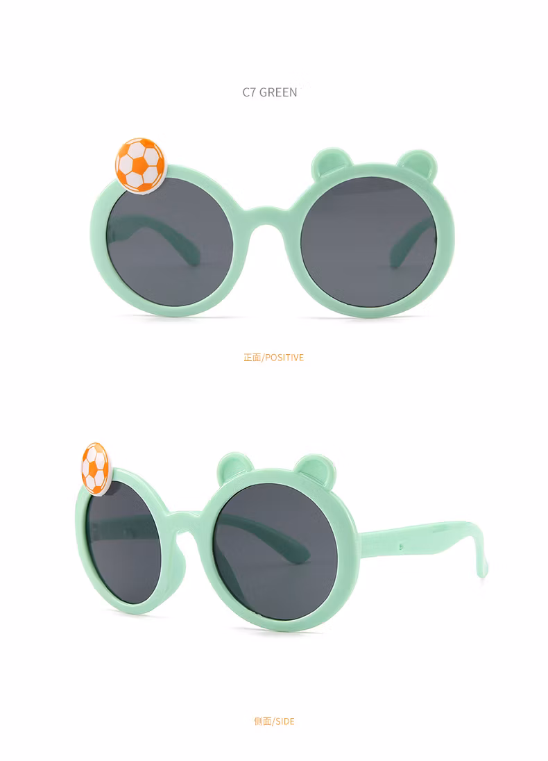 Fashionable Children′s Sunshade Sunglasses Can Love Card Ventilated Baby Sunglasses Children′s UV Protection Glasses