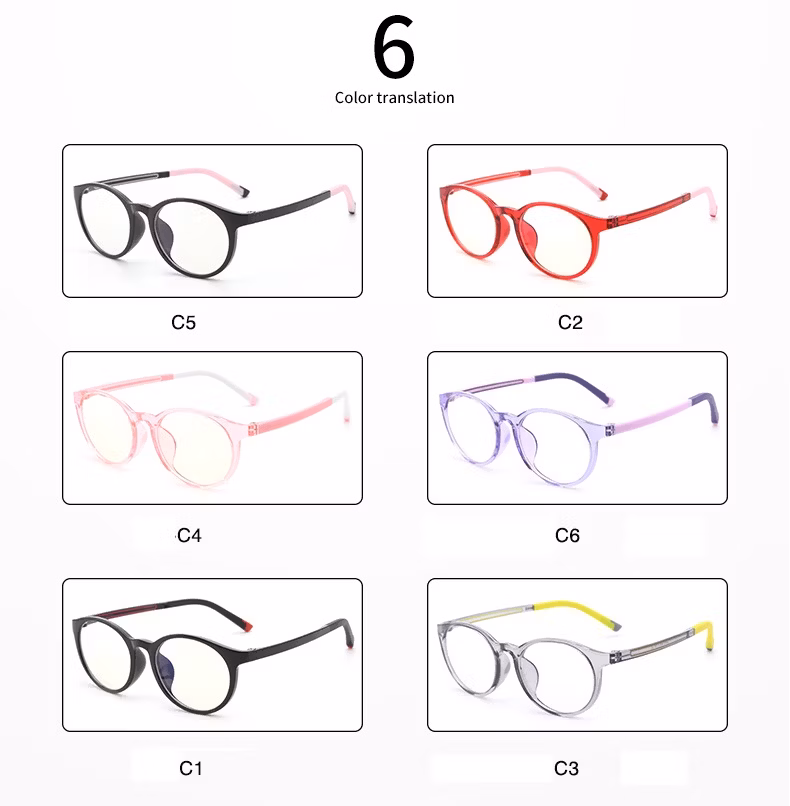2020 Wenzhou Hongen Optical High Quality Ray Blocker Computer Glasses Anti Blue Light Optical Frame Kids Eyeglasses