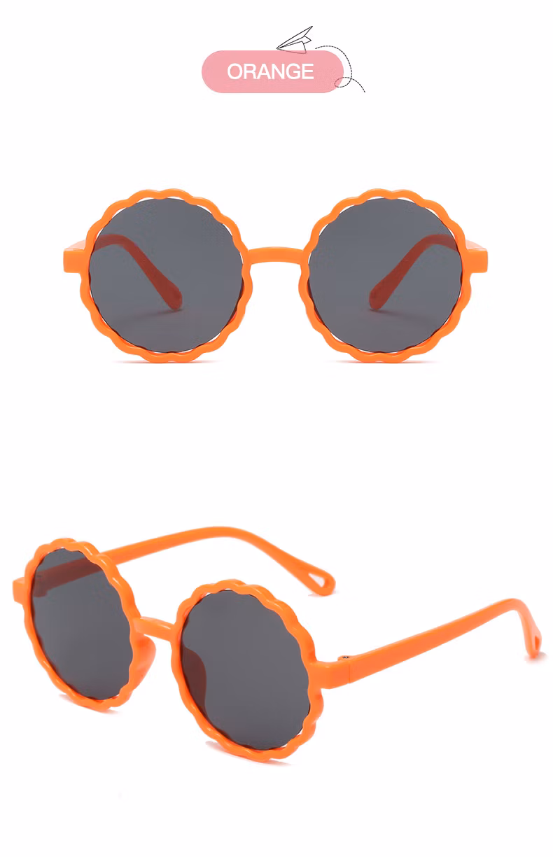 New Style Hot Selling Cheap Sunglasses Children Glasses Cute Round Frame UV400 Outdoor Kids Sunglasses