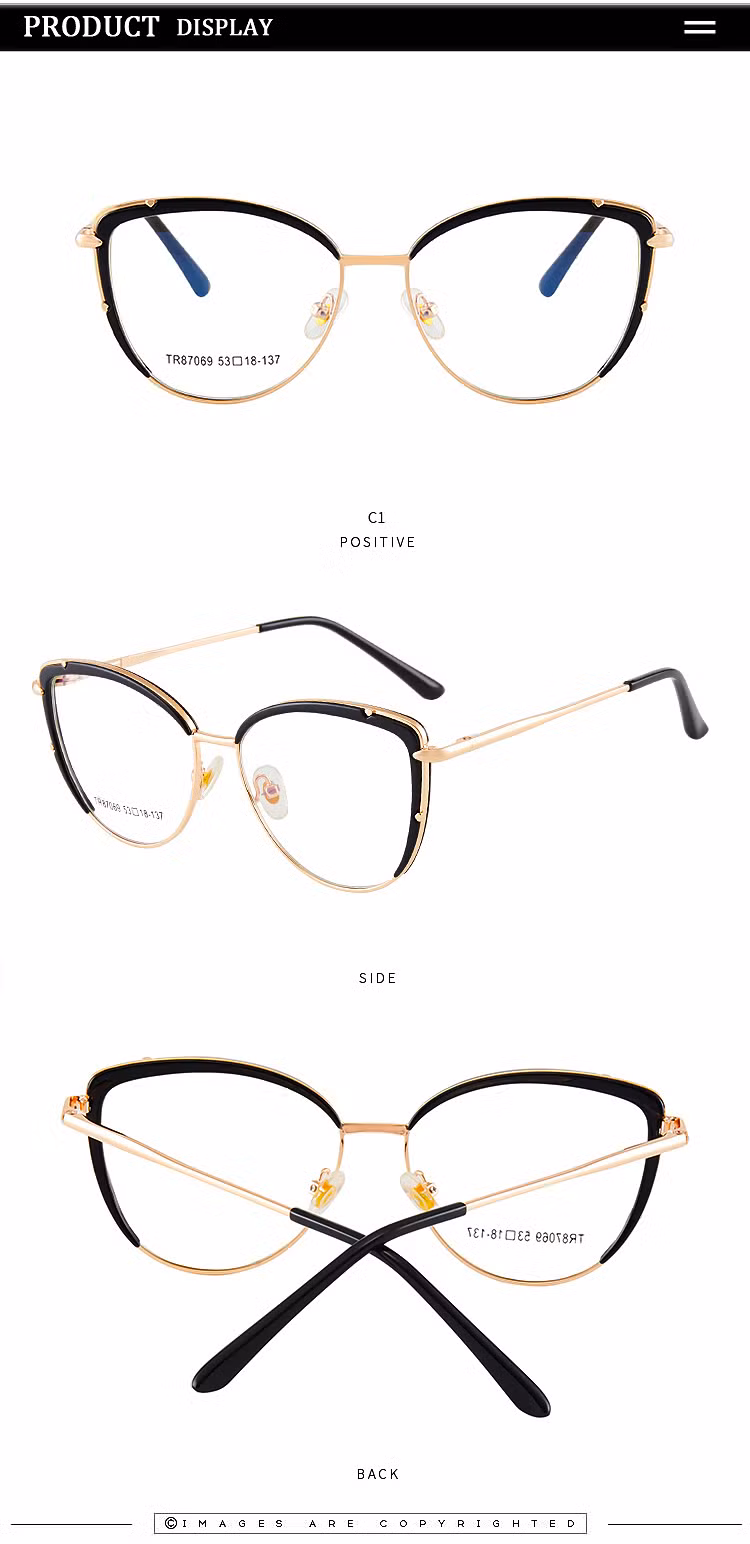 Trendy New Cool Round Kids Eyewear Blocking Blue Glasses Light and Tr Frame Eyeglasses for Women