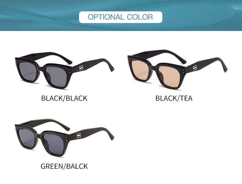 Retro Small Frame Cat Eye Street Photography Sunscreen Sunglasses for Men, UV Resistant High-End Sunglasses for Women, Driving Glasses