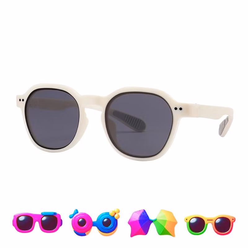 UV400 Fashion Cartoon Cute Round Tr Kids Children Baby Sunglasses