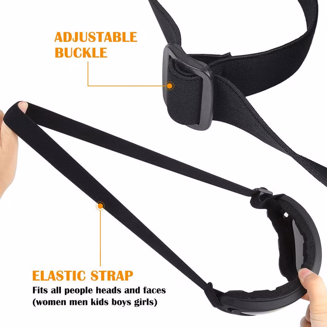 Ski Goggles, Snowboard Goggles with UV 400 Protection, Windproof, Dustproof, Anti-Glare Lenses Goggles for Motorcycle Cycling Outdoor Sports Eyewear Esg12922