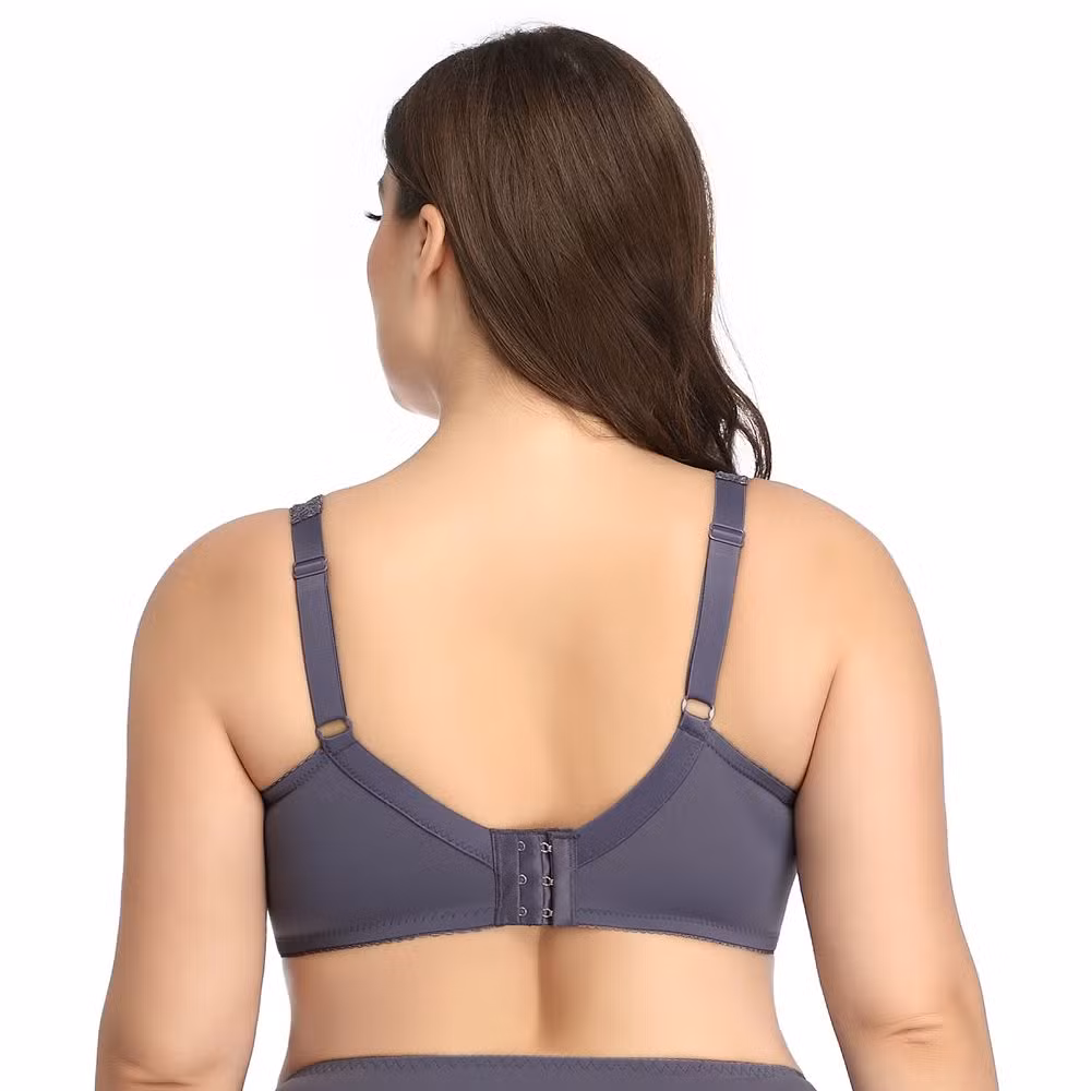 Intiflower Sexy Underwire Bra for Women Soft and Comfortable Vena Bra Elegant Big Cup Set Bow Decoration