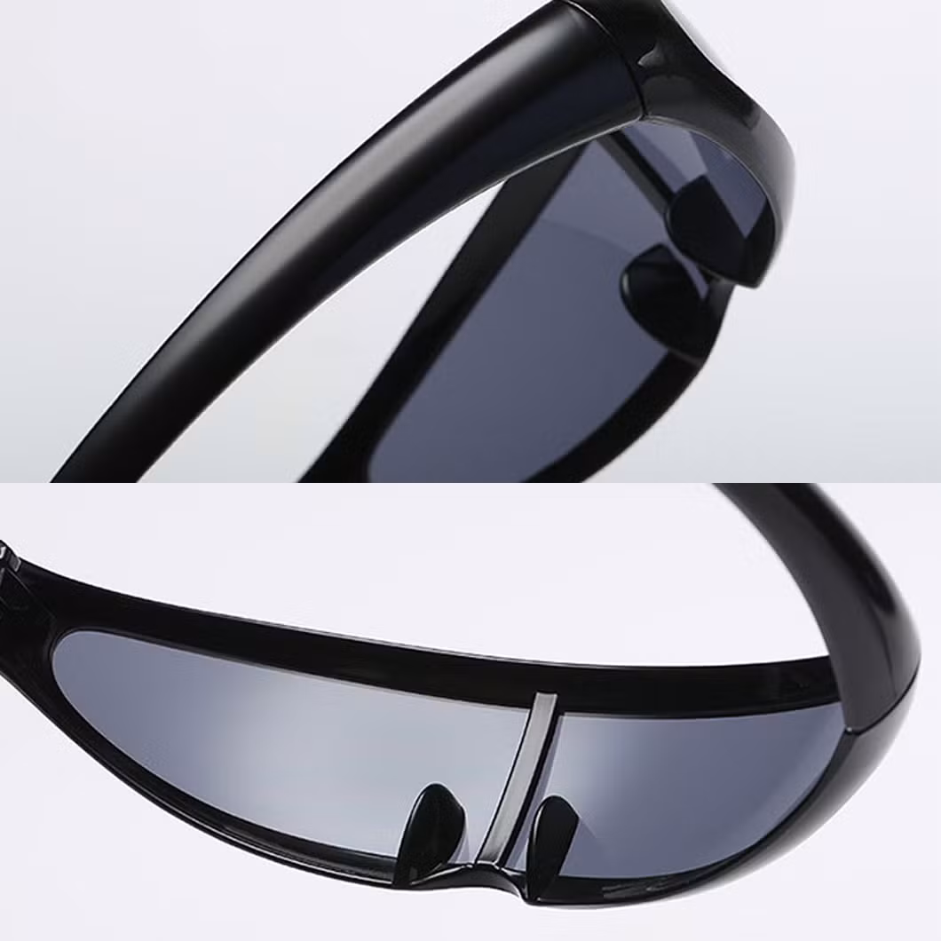 Wrap Around Sunglasses 2024 Fish-Shaped Glasses Space Robot Women Men Outdoor Sports Cycling Sunglasses