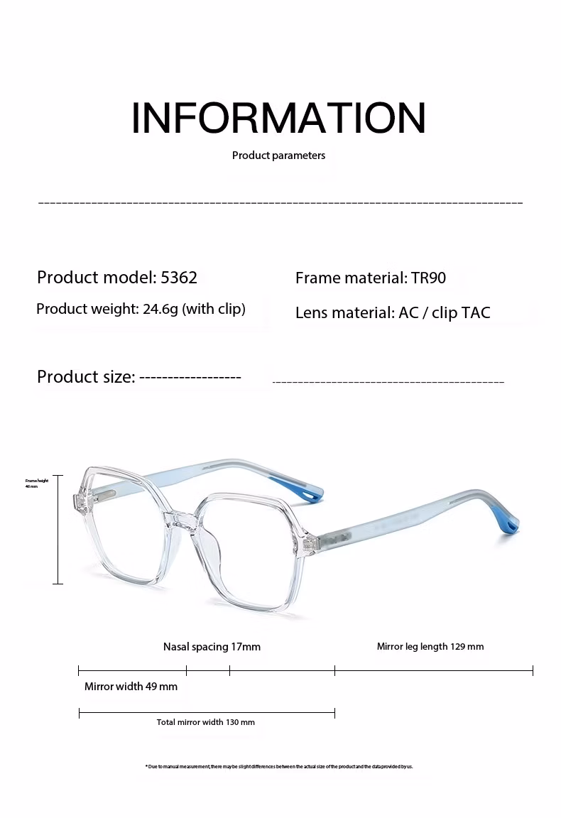 Fashion Design Frame Color Changeable Kids Eyewear with Clip on Sunglasses