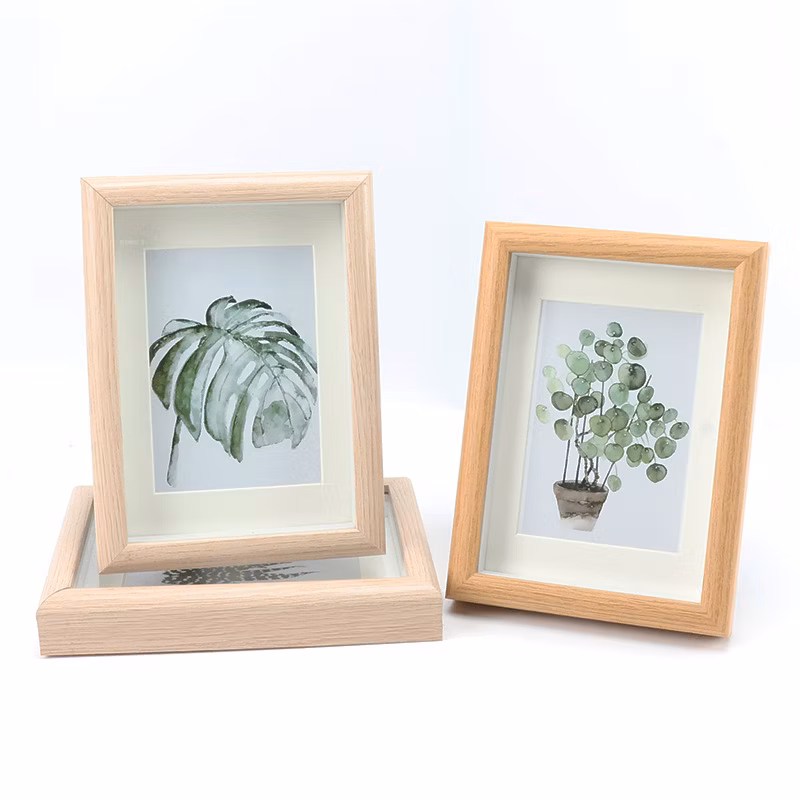 Promotion Gift Modern Style Heart Shape Children Wooden Photos Frame for Kids