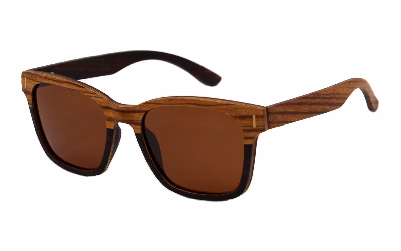 Wooden Fashion Oval Frame Customized Polarized Sunglasses for Kids