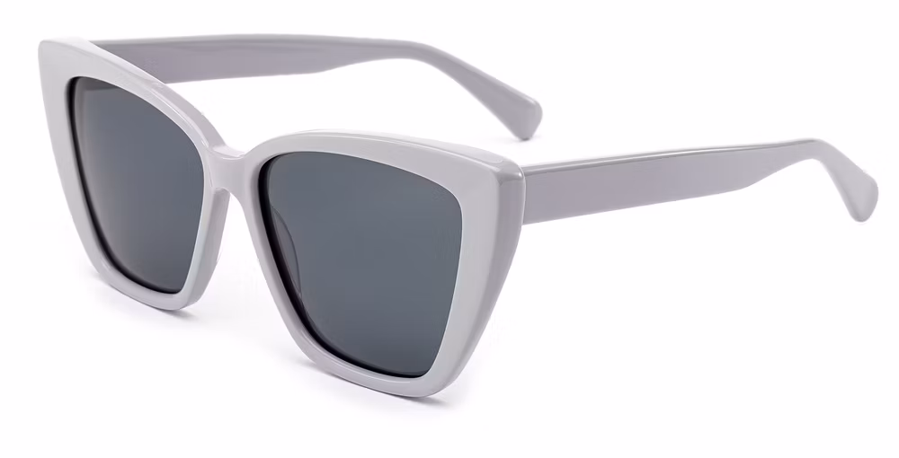 2024 OEM New Arrival High Quality Hot Sale Large Cat Eye Acetate Frame PC Lens UV400 Fashion Sunglasses