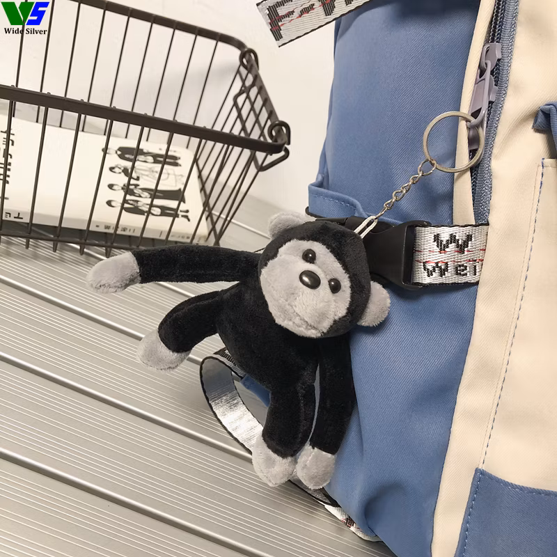 Wide Silver Special Counter Kids Backpacks with Cartoon Design Plush Toy 2024