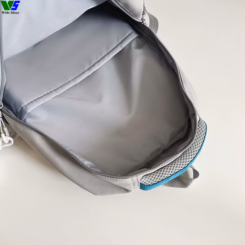 Wide Silver Brand New Beautiful Arrivals Customizable Schoolbag for Kids 2024