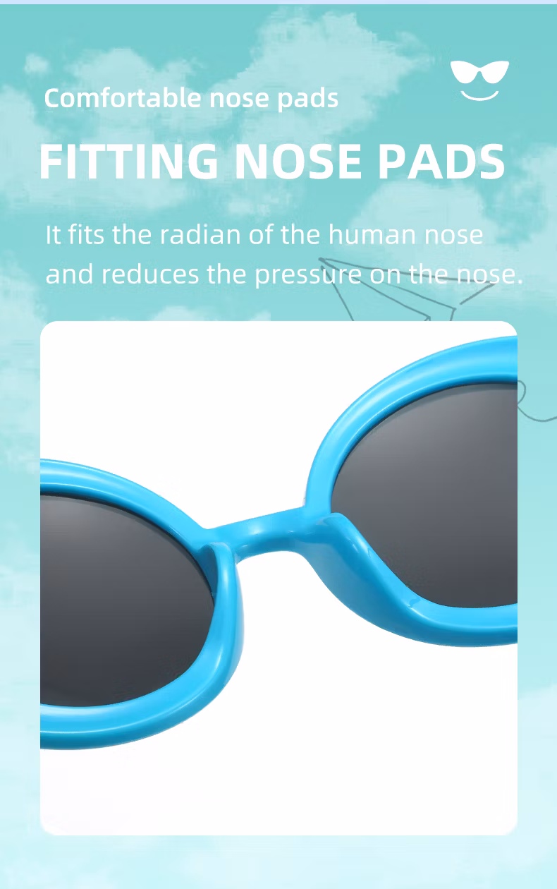New Design Round Shape Baby Kids PC Plastic Sunglasses Sun Glasses in Stock