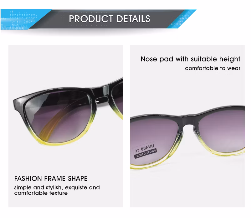 Pilot Optics High Quality Plastic Small Size Kids Square Frame Sunglasses