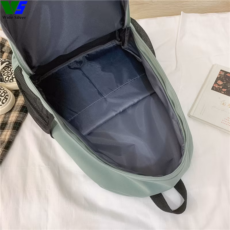 Wide Silver Rushed Casual Verified Customizable Schoolbag Free Shipping 2024