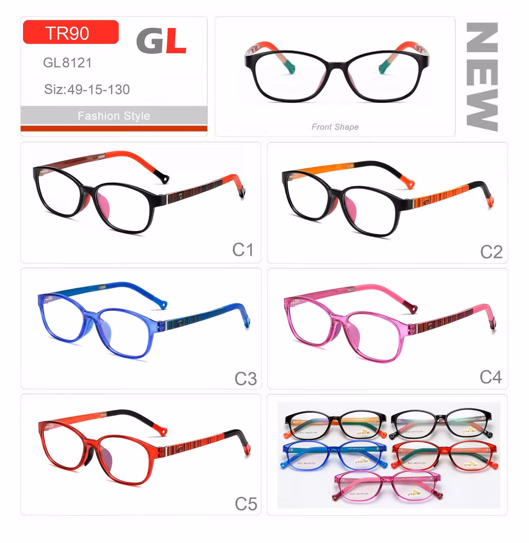 2023 Silicone Frame Blue Light Filtering Glasses for Kids