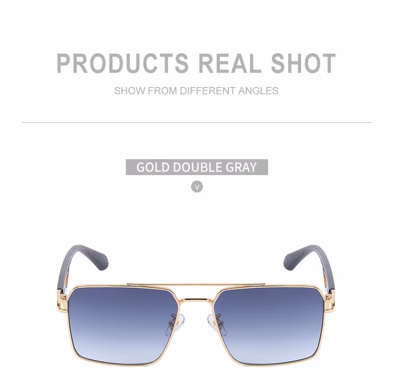 Ready to Stock Luxury Punk Style Colorful Sun Glasses UV400 Lenses Shades Trendy Fashion Metal Sunglasses for Men